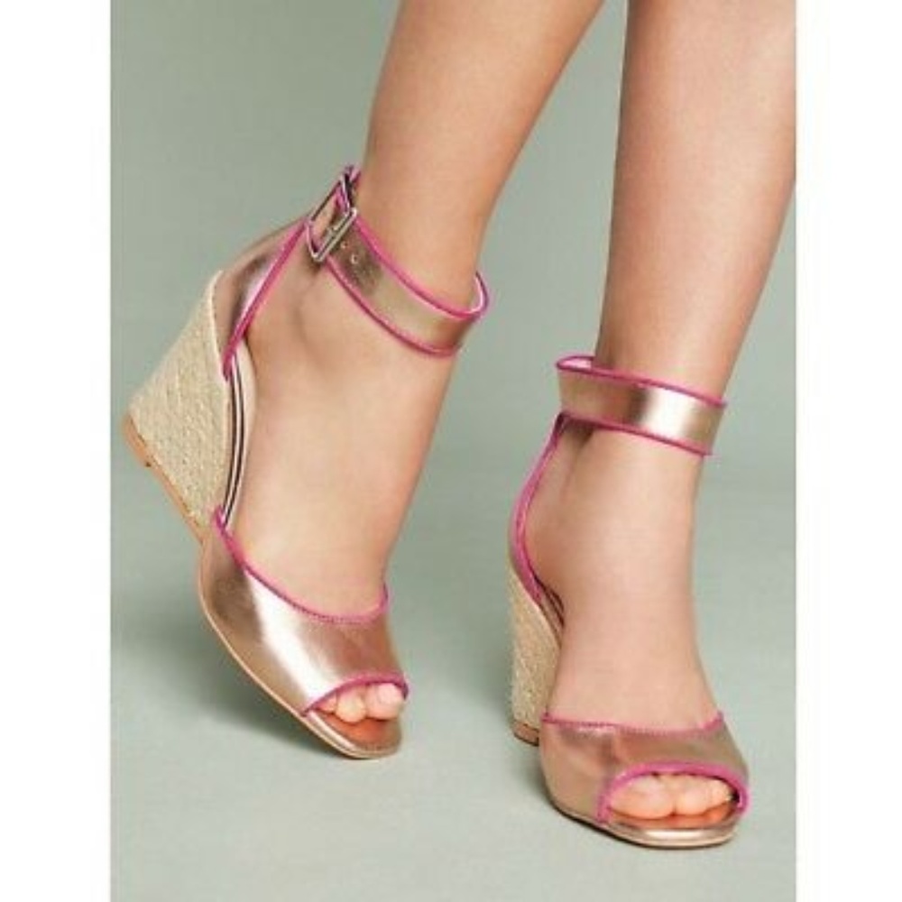 NWOB Liendo by Seychelles | Argos Rose Gold Wedges